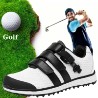 2023 Men's Golf Shoes Waterproof and Non slip Men's Golf Coach Shoes Men's Leisure Sports Training Shoes