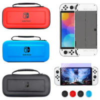 NEW for Nintendo Switch OLED Storage Bag Crystal Clear Case for Nintendoswitch OLED Console Anti-Blue Glass Film Accessories