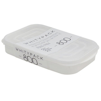 asdfkitty*日本製 YAMADA 白色保鮮盒 薄扁型-800ML-冷凍.冷藏.分裝.-可微波