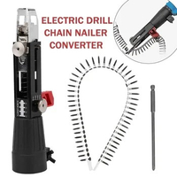 Automatic Screw Chain Nail Gun Adapter Screw Gun Adjustable Screw Length Suitable For Electric Drill Woodworking Tools