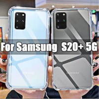For Samsung Galaxy S20+ 5G Clear Transparent Phone Soft Case for Sumsung S 20+ 20Plus 5g 6.7" SM-G986 Shockproof HD Covers Shell