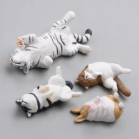 Lovely Zoo Sleeping Rabbit Siberian Husky Doge Cat Tiger Hand Made Refrigerator Magnet Decoration Toys for Friends Kids Gift