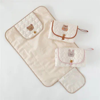 Infant foldable diaper changer, waterproof pad, newborn supplies, bedding, mattress, replacement cover