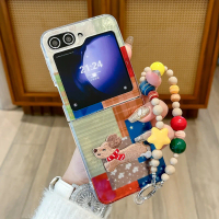 Cute embroidered puppy case suitable for Samsung Galaxy Z Flip6, new foil-patterned design for ZFlip
