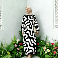 Juwita Kaftan 2026 Eid Patterned Wide Slimming Comfortable Versatile, Eid Clothing 2026 New Model, K