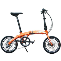 HITO-Ultra Lightweight Folding Bicycle, 16 ", Aluminum Alloy, Disc Brake, Male and Female, Children's Student, Adult Car