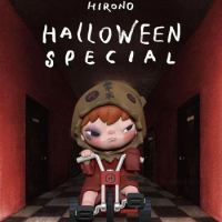 Original Hirono Halloween Special Elevator Kawaii Action Anime Mystery Figure Toys and Hobbies Cute Collection Model Kids Gifts