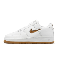Nike 休閒鞋 Air Force 1 Low Retro 男鞋 白 棕 皮革 小勾 AF1 經典 FN5924-103