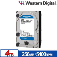 【現折$50 最高回饋3000點】  WD 藍標 4TB 3.5吋SATA硬碟(WD40EZAX)
