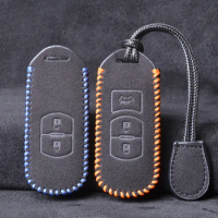 Leather car key cover case For Mazda 2 3 6 Axela Atenza CX-5 CX5 CX-3 CX-7 CX8 CX-9 2016 2017 2018 Smart 2/3 Buttons Auto Bag