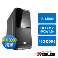 華碩B760平台[雲光戰士]i5-14500/16G/RTX 3050/500G_M2
