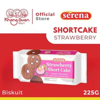 Camilan / Makanan Ringan Khong Guan Serena Short Cake Cream Biskuit Tiramisu, Strawberry, Coklat, Ba