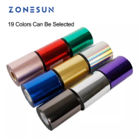 ZONESUN 10cm Rolls Hot Foil Stamping Paper Heat Transfer Anodized Gilded Paper for Leather PU Wallet Hot foil stamping Craft