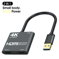 Perangkap video 4K HDMI dengan pemancar siaran TV, menyokong 1080p 60fps dan USB 3.0, kad g99b