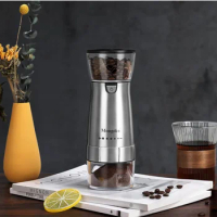 Mongdio Coffee Grinder Electric Coffee Grinder External Scale 5-speed Adjustment Grinder
