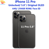 Original Apple iPhone 11 Pro 11pro 64/256GB 5.8' Genuine Retina OLED Face ID NFC IOS Factory Unlocked 4G LTE
