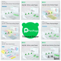 Peripage Thermal Paper Self-Adhesive Printable Sticker Label Papers Clear Print For Poooli Papeang Printer For Phone Photo Papie