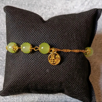 Gelang Mata Batu Hijau Hetian