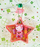 【震撼精品百貨】Hello Kitty 凱蒂貓-摺疊鏡-粉星和風 震撼日式精品百貨