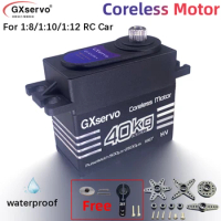 GXservo Rc car Coreless Servo 40kg Torque Metal Gear Digital Servo For Rc Parts 1:8/1:10/1:12 Rc car Truck Robot Parts DIY