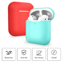 Silicone Earphone Case Protective Wireless Charging For Airpods 2 Earphones Box