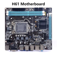 H61 PC Main Board LGA 1155 DDR3 Memory 16GB M-ATX Desktop Mainboard For LGA1155 Socket Core i3 i5 i7 CPU VGA Gaming Motherboard