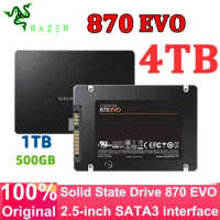 Razer 4TB Solid State Disk SSD 870 EVO 500G 1TB 2TB Internal HDD Hard Drive Sata3 2.5 Inch For Lapto