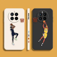Cool Playing Basketball Phone Case For Huawei MATE 10 20 20X 30 40 P20 P30 P40 P50 LITE PRO PLUS Silicone Case Funda Shell
