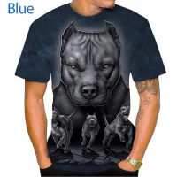 Kemeja-T 3D Bully Pitbull Amerika, Reka Bentuk Terbaru 2025, Personaliti Musim Panas, Uniseks, Gaya
