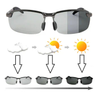 Photochromic Sunglasses Men Women Polarized Driving Chameleon Glasses Male Female Sun Glasses Day Night Vision Driver Goggles