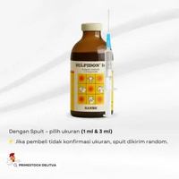 SULPIDON Inj 50ML + Spuit 3ml Sanbe: Analgesik, Antipiretik, dan Antispasmodik untuk Hewan SPUIT 3 m