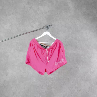 Hugo Boss Celana HUGO BOSS MOONEYE OUTLINE TEXT SIDE WHITE PINK FUCHSIA SHORT PANTS 100% ORIGINAL