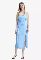 Urban Revivo Plain Ruched Cami Dress