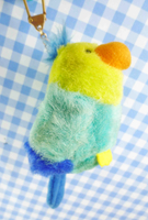 【震撼精品百貨】日本精品百貨~絨毛鎖圈-絨毛鑰匙圈-鸚鵡