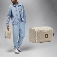 Nike 化妝包 Jordan Monogram Dopp Kit 米白 頂部拉鍊 提把 盥洗包 小包 手提包 JD2413024AD-002
