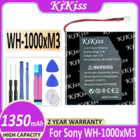 KiKiss Battery 1350mAh for Sony WH-1000xM3 WH-XB900N WH-CH710N Bateria
