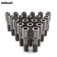 Jntitanti Gr.5 titanium alloy Ti-6Al-4V extend head cone seat frosted Wheel Hub Bolt 20pcs M14*1.25 /1.5*28mm M12*1.5*28mm