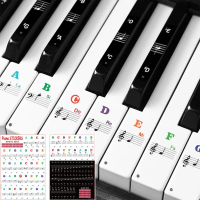 Stiker Label Nada Piano Keyboard Pemula for 88/61/54/49 Key