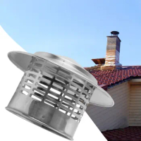 Durable Used Chimney Cap 1 X Stainles Steel Air Extraction Hoods Exhaust Hood Chimney Cap Exterior Wall Fresh Air