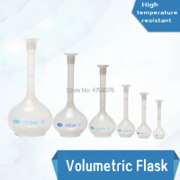 PP graduated volumetric flask with stopper Plastic lab measuring flask Graduated bottle for chemical test 25-50-250-500-1000ml