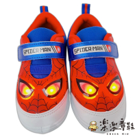 【樂樂童鞋】台灣製蜘蛛人休閒燈鞋(台灣製童鞋 MIT童鞋 蜘蛛人童鞋 電燈鞋)