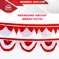 Bendera Bekround Abutay Marboro Merah Putih 5-10 Glombang Bahan Full Abutay
