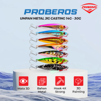 PROBEROS Umpan MetalJig Tenggelam 14G 21G 30G Superbait MJ053