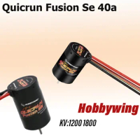 Hobbywing QuicRun Fusion SE 1200KV / 1800KV Brushless Motor Built In 40A ESC For 1/10 1/8 RC Car part
