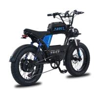 Double Battery Full suspension Hydraulic brake style 48v 1500w Fat Tire Electric Mountain Off-road Bike