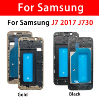 For Samsung J4 Prime J4 Core J6 Plus J7 2017 J730 LCD Housing Front Frame panel Chassis Bezel Replaceme