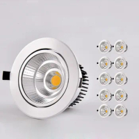 10pcs/lots LED Downlight Round Recessed Lamp 5W 7W 9W 12W 15W 20W 30W LED Dimmable Ceiling Lamp Spot Light For Home Illumination