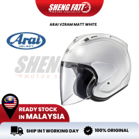 ARAI VZ-RAM Matt White Frost Original Arai Malaysia Arai Open Face Shengfatt Original Superbike SIRI