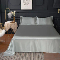 Summer Ice Silk Bed Sheet Single Piece Student Single 1.5 Single Piece Cool Dormitory Bed Cover Shee