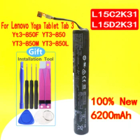 New L15D2K31 6200mAh Battery For LENOVO YOGA Tablet Tab 3 Yt3-850F YT3-850 YT3-850M YT3-850L With Tracking Number In Stock